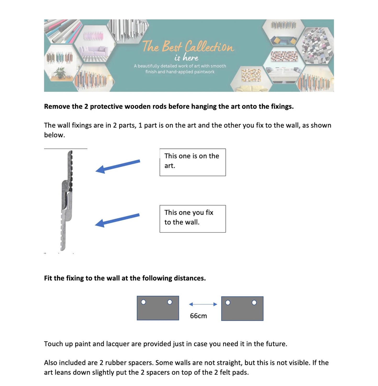 Desert Ryhthm wall art installation instructions – Berties Blocks