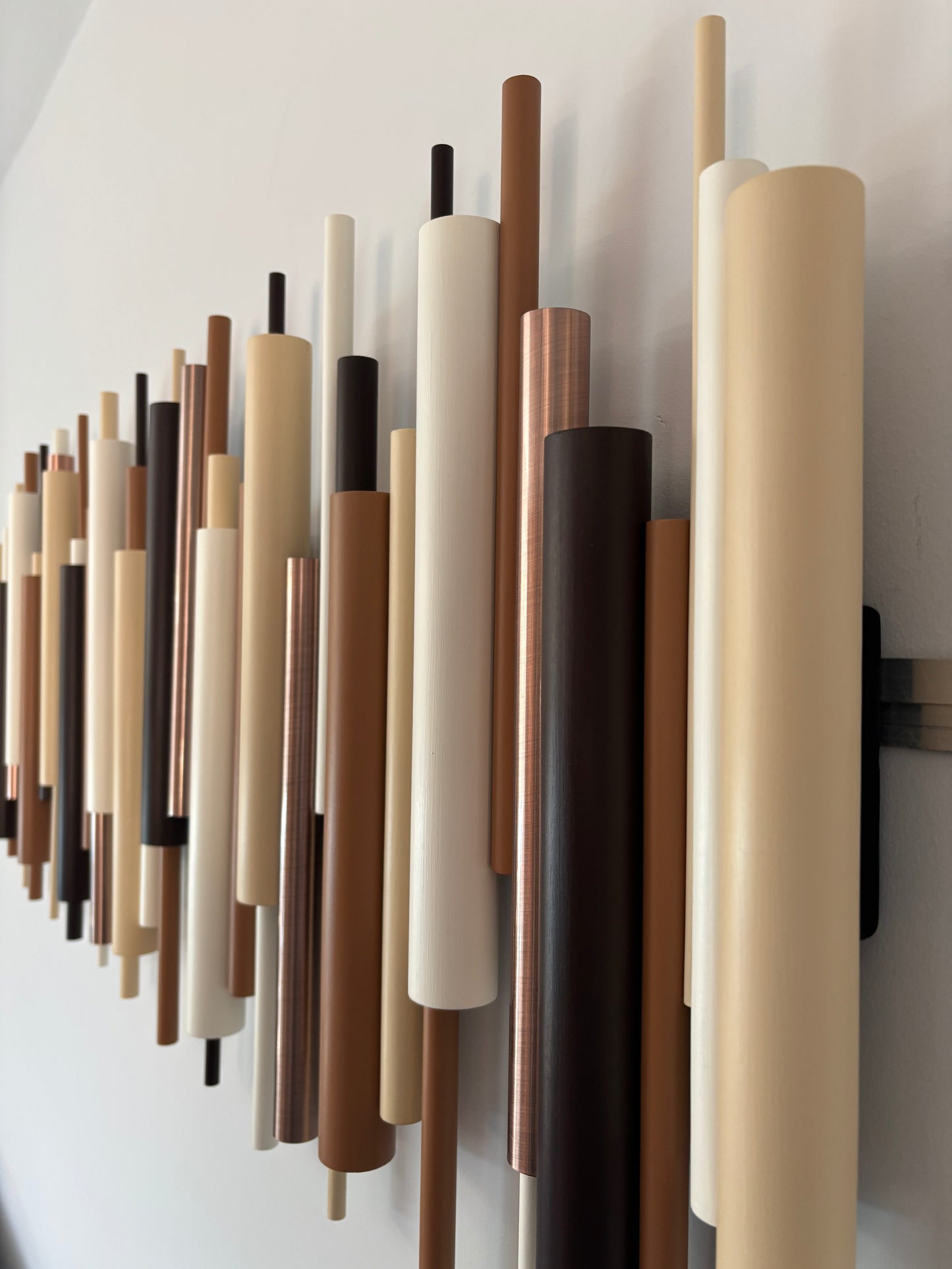 Dune - Neutral Wood Wall Sculpture | Modern Beige & Brown 3D Wall Art