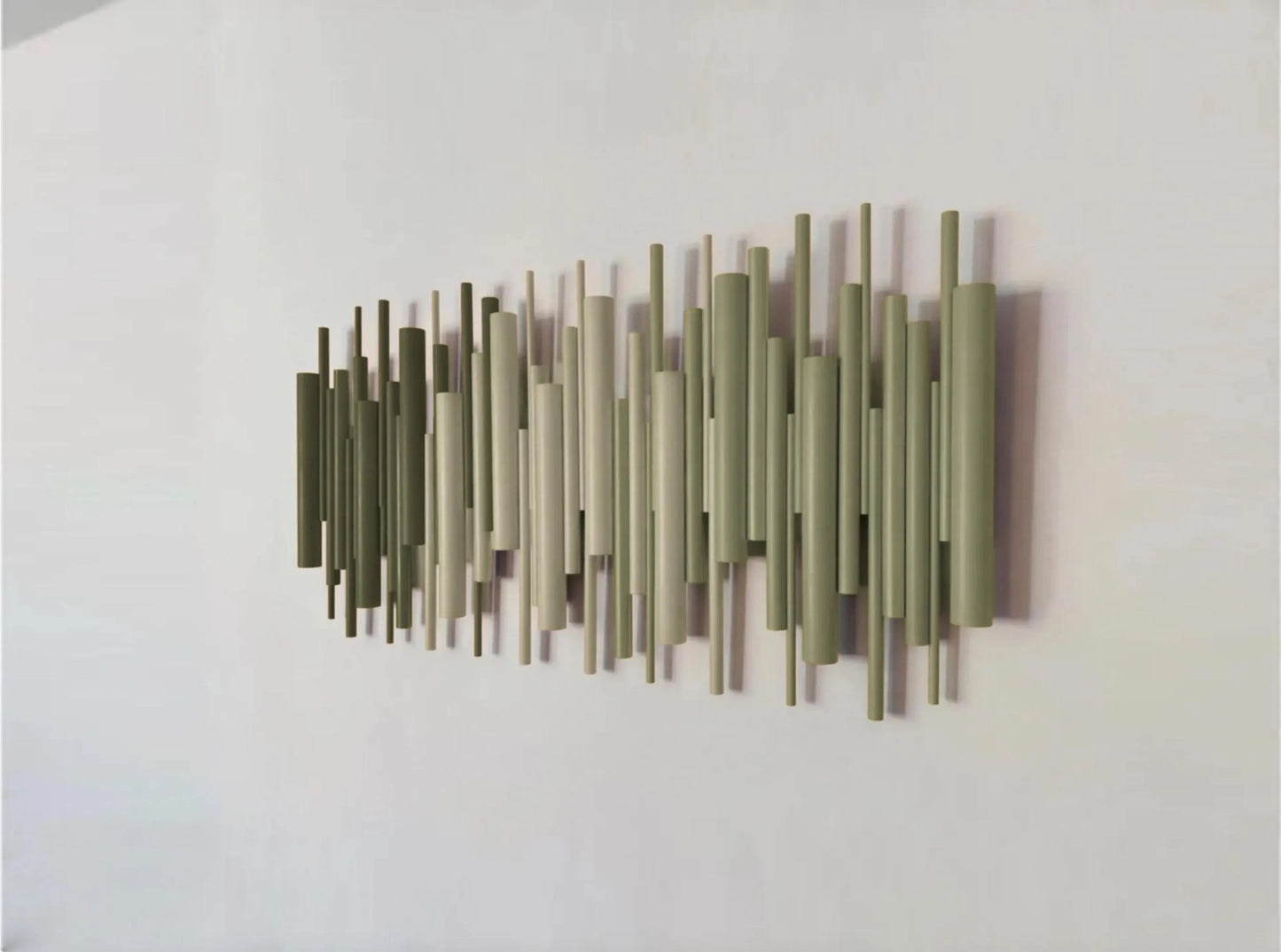 Handmade 3D Wood Wall Sculpture - Colour Pulse