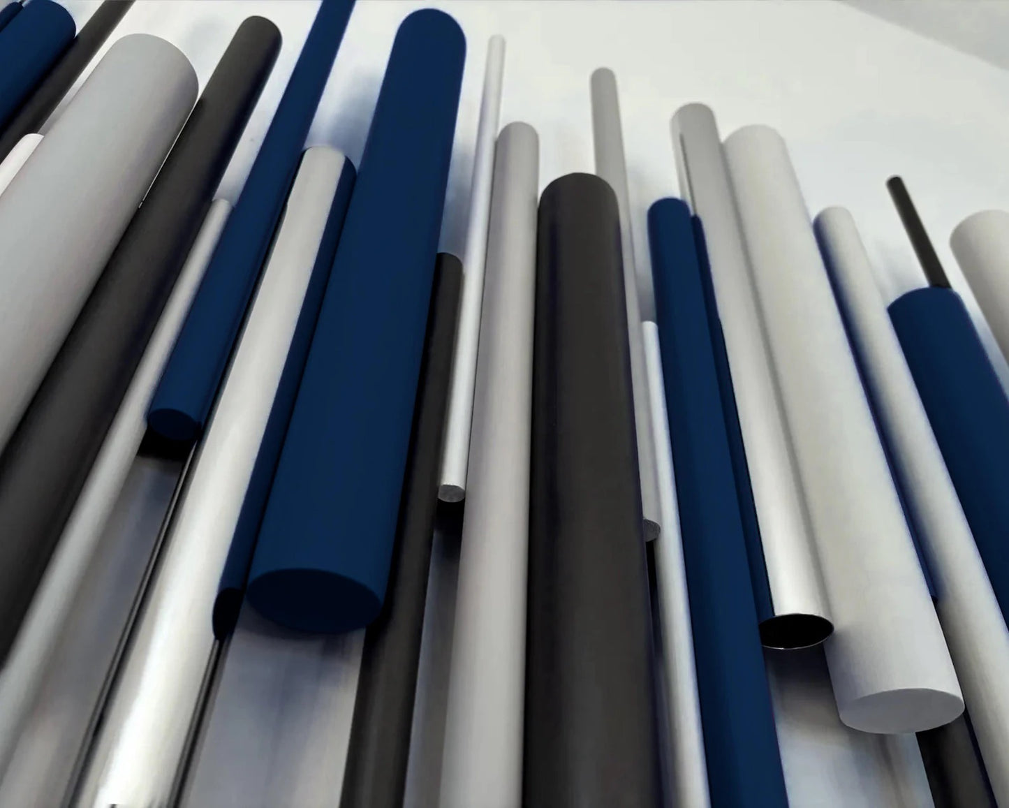 Harbour – Blue Black Grey Wood Wall Art | Handmade 3D Wall Sculpture