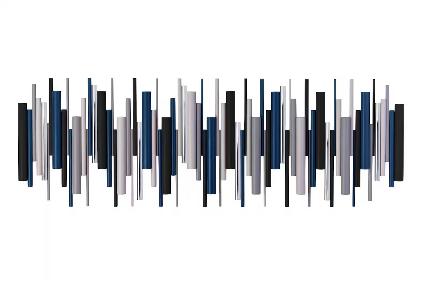 Harbour – Blue Black Grey Wood Wall Art | Handmade 3D Wall Sculpture