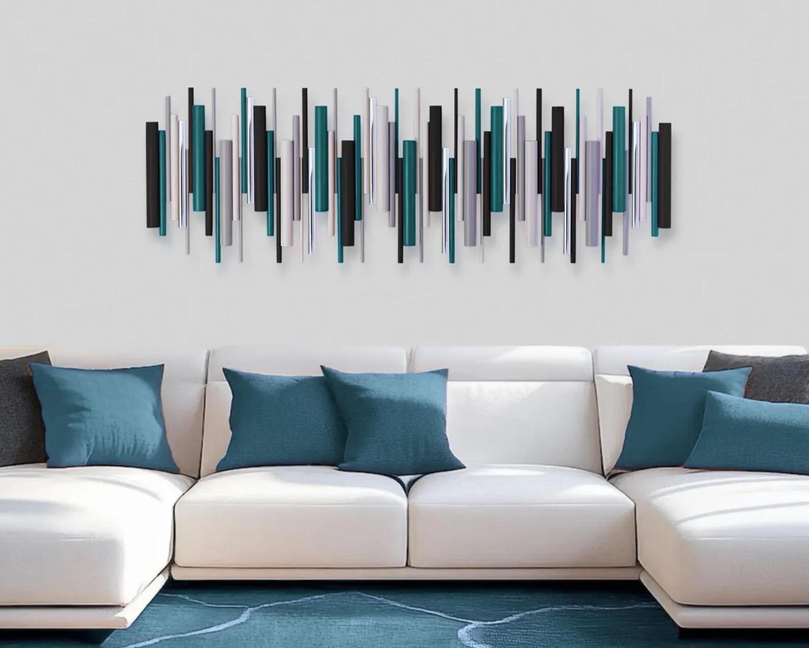 geometric Meridian 3D colourful geometric wall art sculpture – Berties Blocks