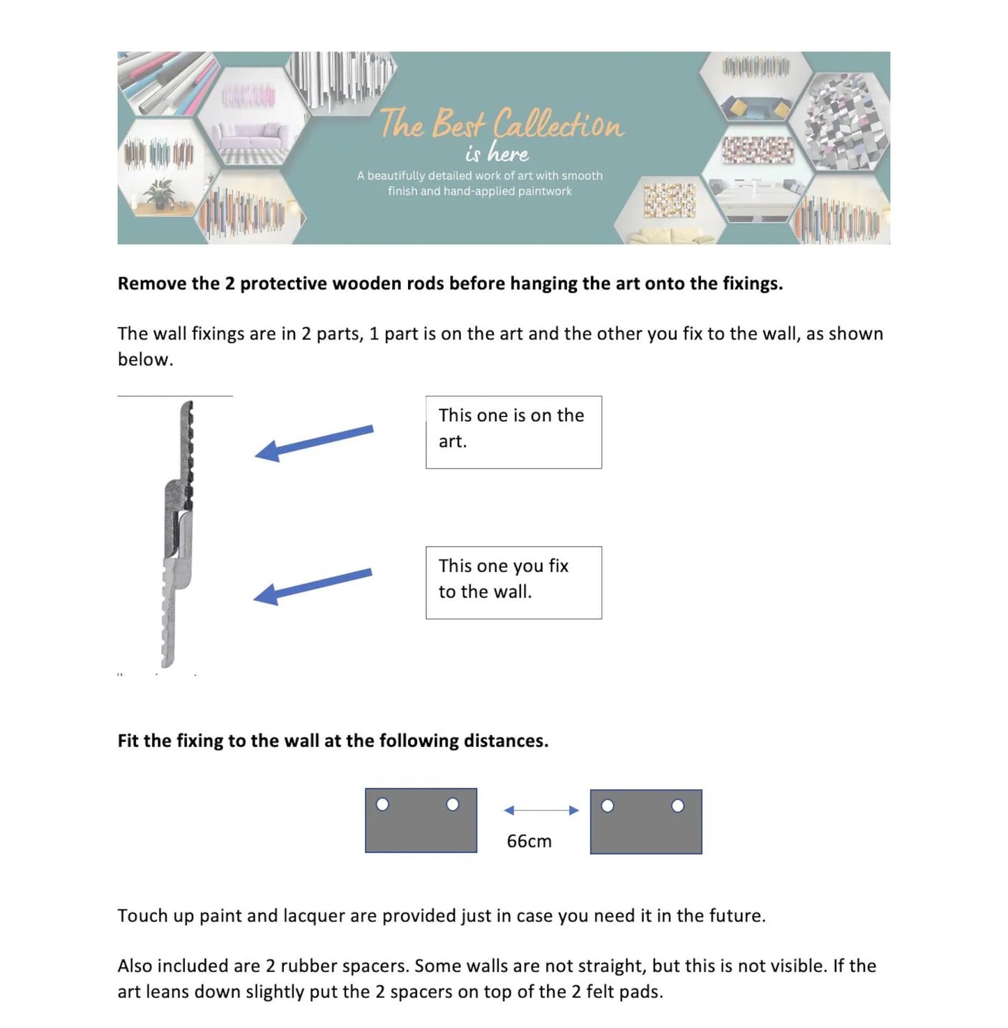 Terrain wall art installation instructions and hanging guide – Berties Blocks